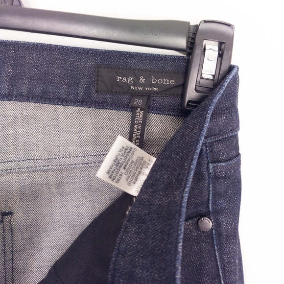 rag & bone women's cigarette jeans size 28 Dark Wash Denim Pants - Picture 4 of 4